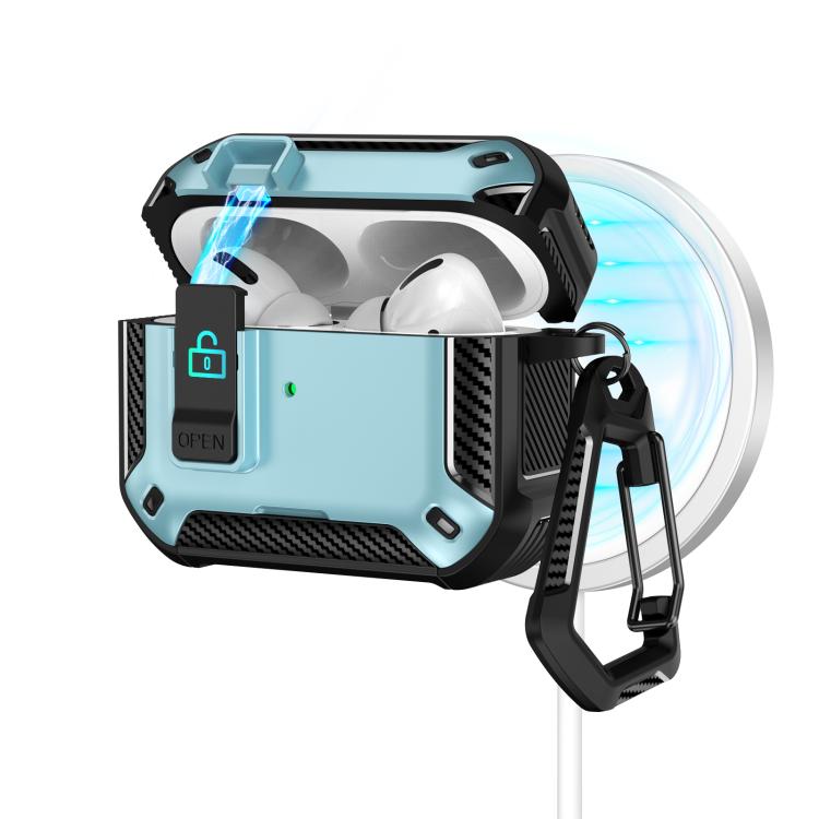 Two Color MagSafe Magnetic Earphone Case with Holder & Security Lock, For AirPods 4, For AirPods Pro 2, For AirPods Pro