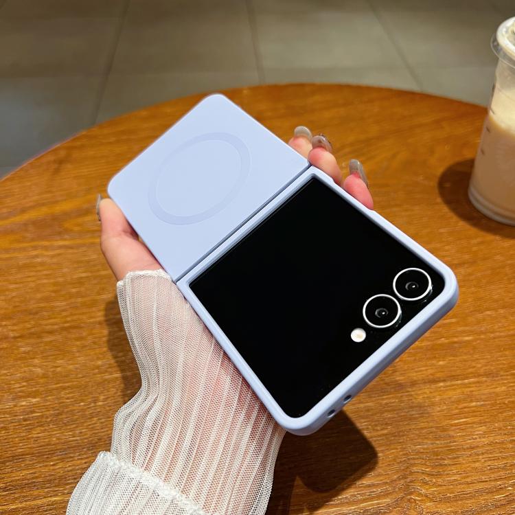Solid Color Liquid Silicone MagSafe Magnetic Phone Case, For Samsung Galaxy Z Flip7 5G, For Samsung Galaxy Z Flip6 5G, For Samsung Galaxy Z Flip5 5G
