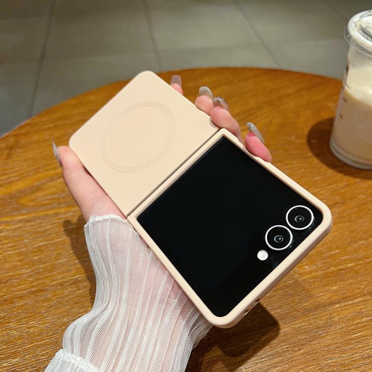 Solid Color Liquid Silicone MagSafe Magnetic Phone Case, For Samsung Galaxy Z Flip7 5G, For Samsung Galaxy Z Flip6 5G, For Samsung Galaxy Z Flip5 5G