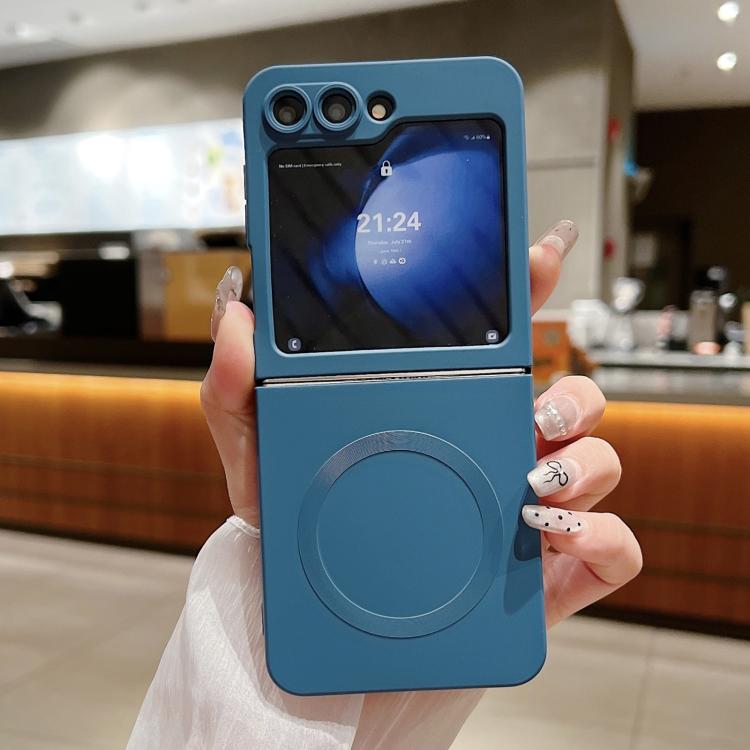 Solid Color Liquid Silicone MagSafe Magnetic Phone Case, For Samsung Galaxy Z Flip7 5G, For Samsung Galaxy Z Flip6 5G, For Samsung Galaxy Z Flip5 5G