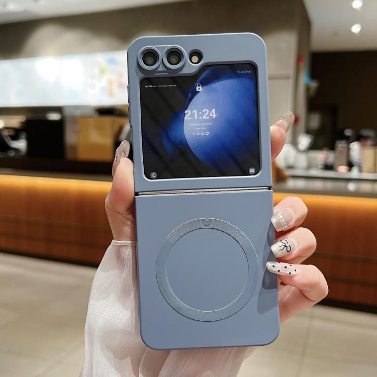 Solid Color Liquid Silicone MagSafe Magnetic Phone Case, For Samsung Galaxy Z Flip7 5G, For Samsung Galaxy Z Flip6 5G, For Samsung Galaxy Z Flip5 5G