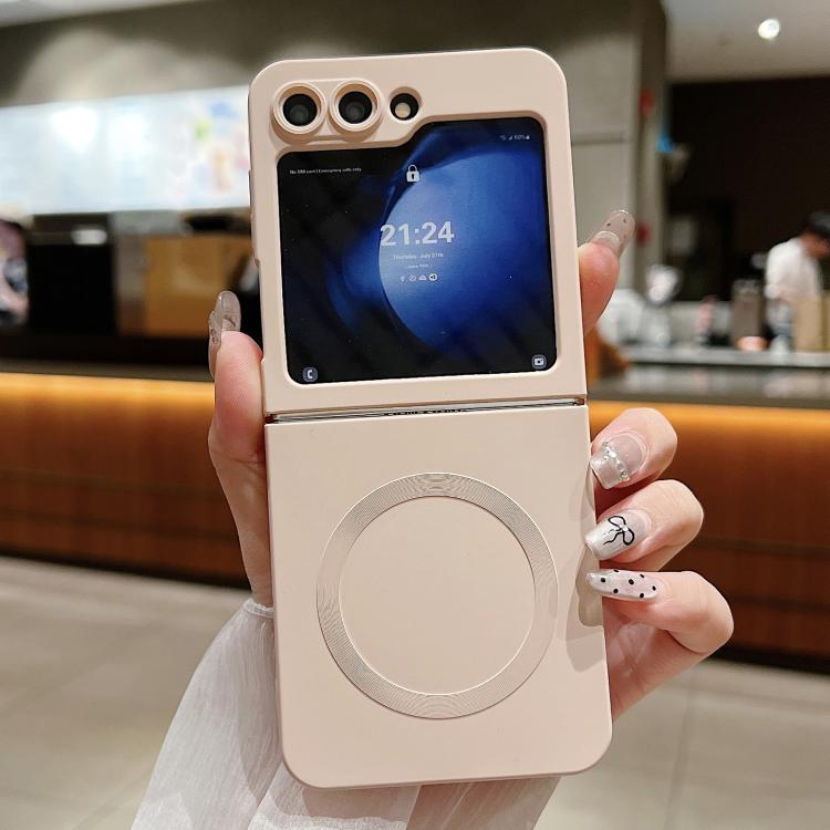 Solid Color Liquid Silicone MagSafe Magnetic Phone Case, For Samsung Galaxy Z Flip7 5G, For Samsung Galaxy Z Flip6 5G, For Samsung Galaxy Z Flip5 5G