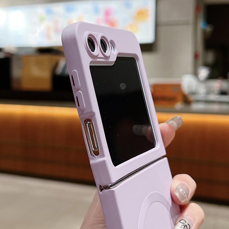 Solid Color Liquid Silicone MagSafe Magnetic Phone Case, For Samsung Galaxy Z Flip7 5G, For Samsung Galaxy Z Flip6 5G, For Samsung Galaxy Z Flip5 5G