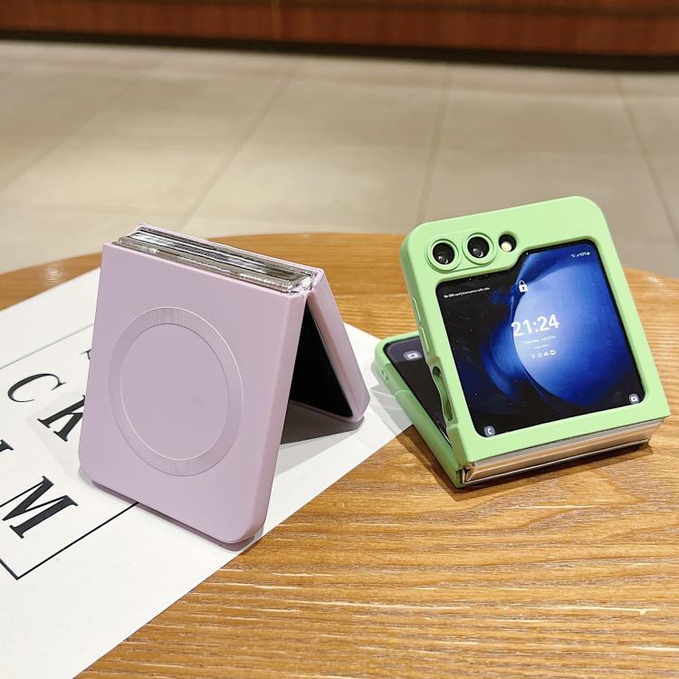 Solid Color Liquid Silicone MagSafe Magnetic Phone Case, For Samsung Galaxy Z Flip7 5G, For Samsung Galaxy Z Flip6 5G, For Samsung Galaxy Z Flip5 5G