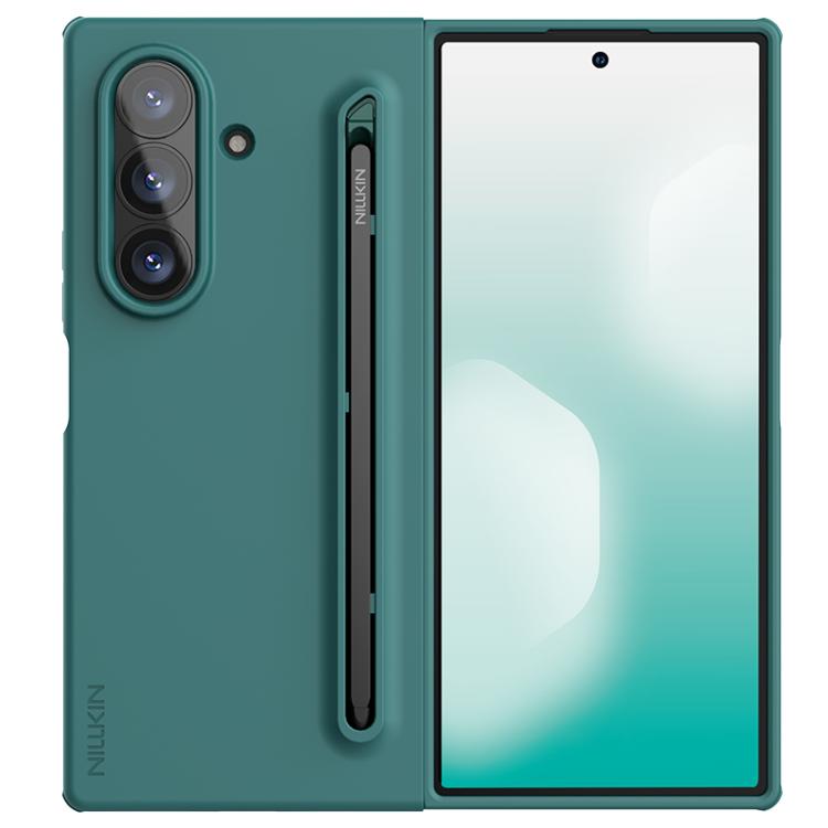 NILLKIN Fold Liquid Silicone PC Phone Case with Stylus, For Samsung Galaxy Z Fold7 5G