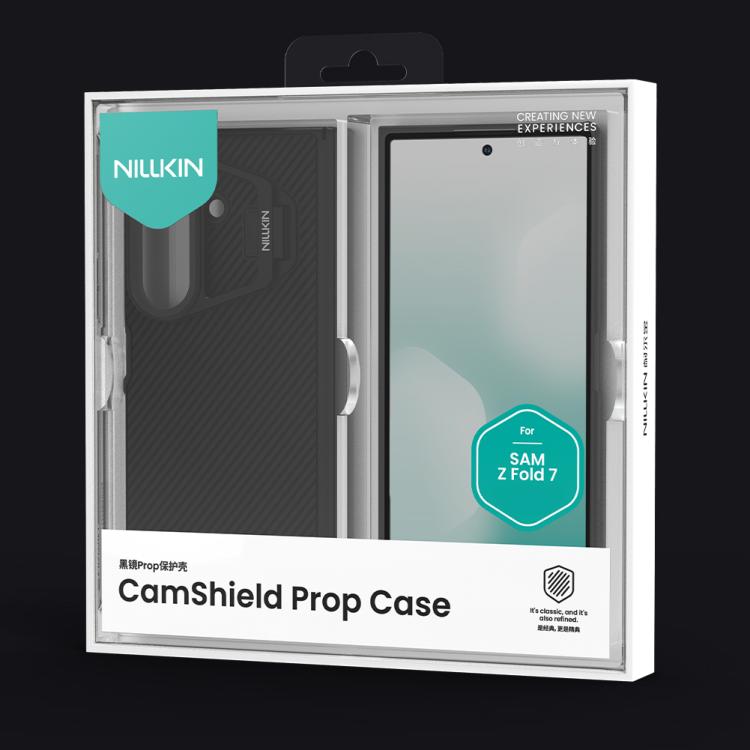 NILLKIN Black Mirror Prop CD Texture Transparent Mirror Cover Phone Case, For Samsung Galaxy Z Fold7 5G