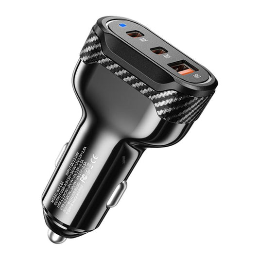 WK WP-C64 Carbon Fiber 60W Fast Car Charging Charger, WP-C64