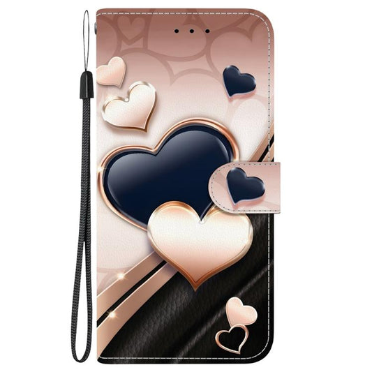 Crystal Texture Colored Drawing Leather Phone Case