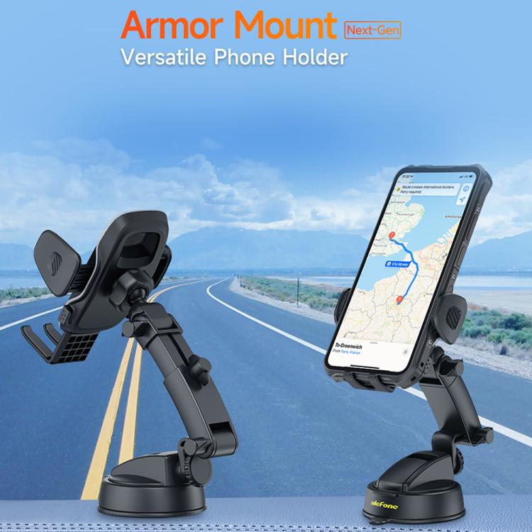 Ulefone UAN16 Armor Mount Car / Desk Phone Holder, Enhanced Model