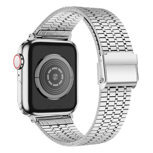 xDfind Sieben-Perlen-Schnalle Edelstahlarmband, für Apple Watch 42 / 44 / 45 / 46 / 49 mm, für Apple Watch 38 / 40 / 41 / S10 42 mm