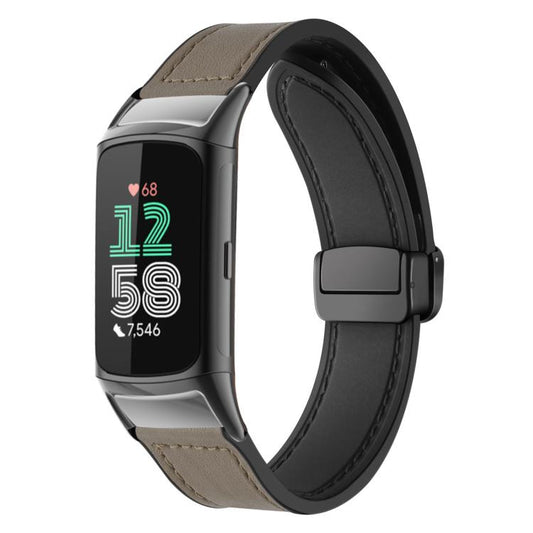 xDfind Verrücktes Pferde-Muster Silikonarmband mit Magnetschnalle, für Fitbit Charge 5 / Charge 6