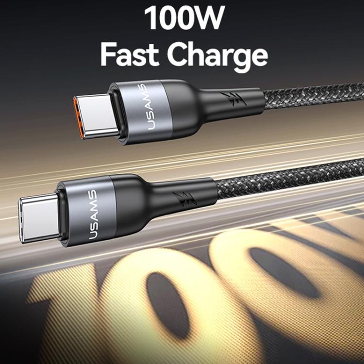 USAMS SJ759 U89 100W Fast Data Charging Cable with Massager, Length: 1.4m, SJ759USB01