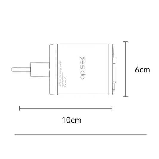 Yesido YC100 67W Fast Charger with Telescopic Type-C Cable, YC100