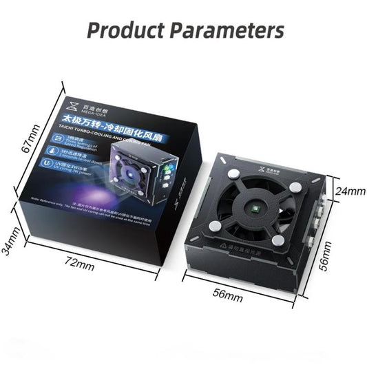 Mega-Idea 2 in 1 Three-speed Adjustment UV Curing Cooling Fan