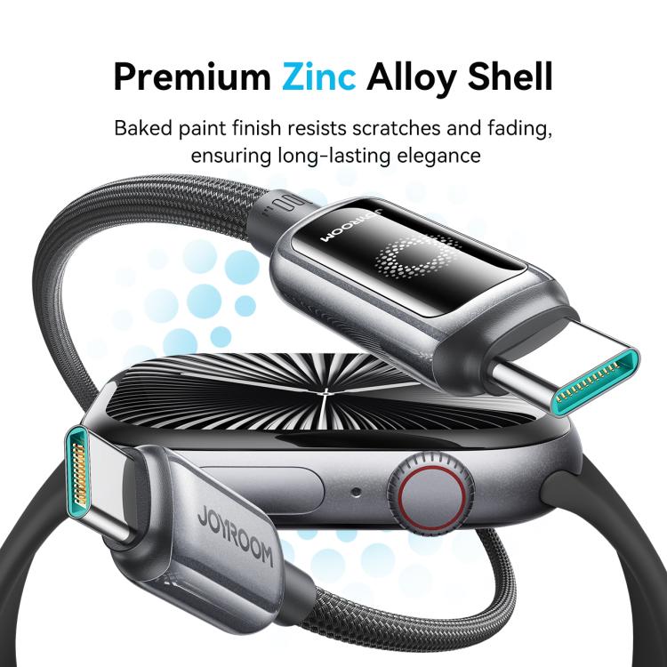 JOYROOM S-A55 StarFlight Series 100W Type-C to Type-C Auto Power-Off Fast Charging Data Cable, Type-C to Type-C