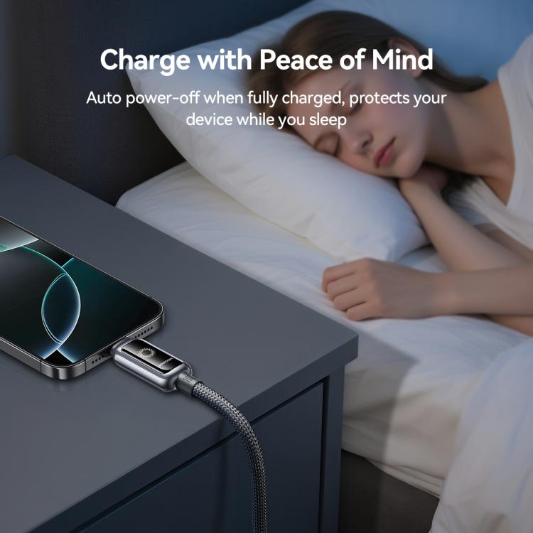 JOYROOM S-A55 StarFlight Series 100W Type-C to Type-C Auto Power-Off Fast Charging Data Cable, Type-C to Type-C