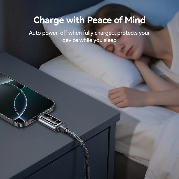 JOYROOM S-A55 StarFlight Series 66W USB to Type-C Auto Power-Off Fast Charging Data Cable, USB to Type-C