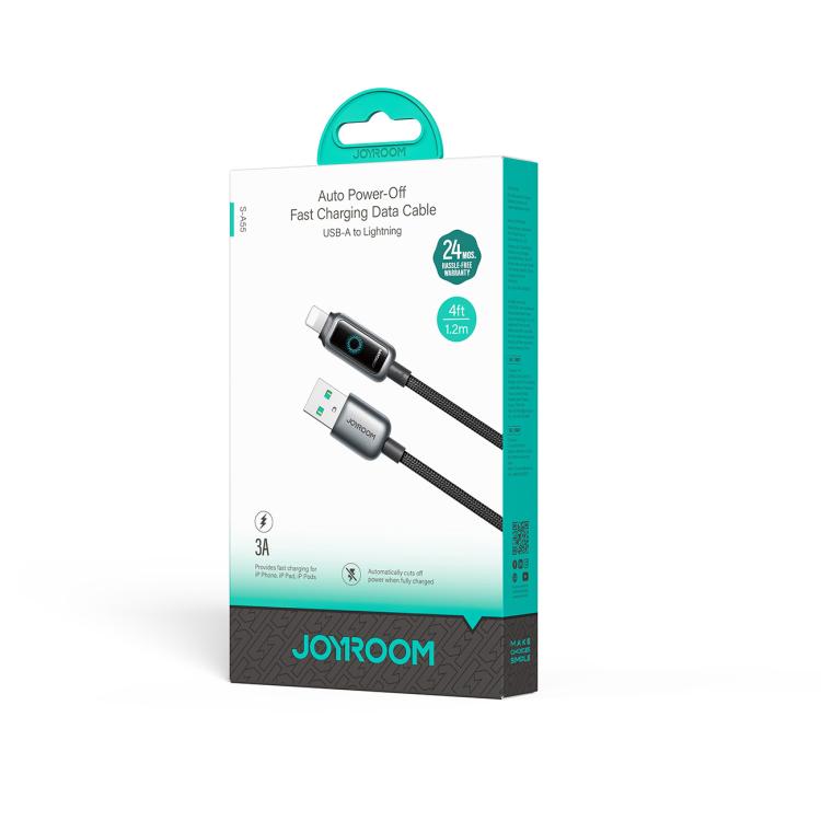 JOYROOM S-A55 StarFlight Series 3A USB to 8 Pin Auto Power-Off Fast Charging Data Cable