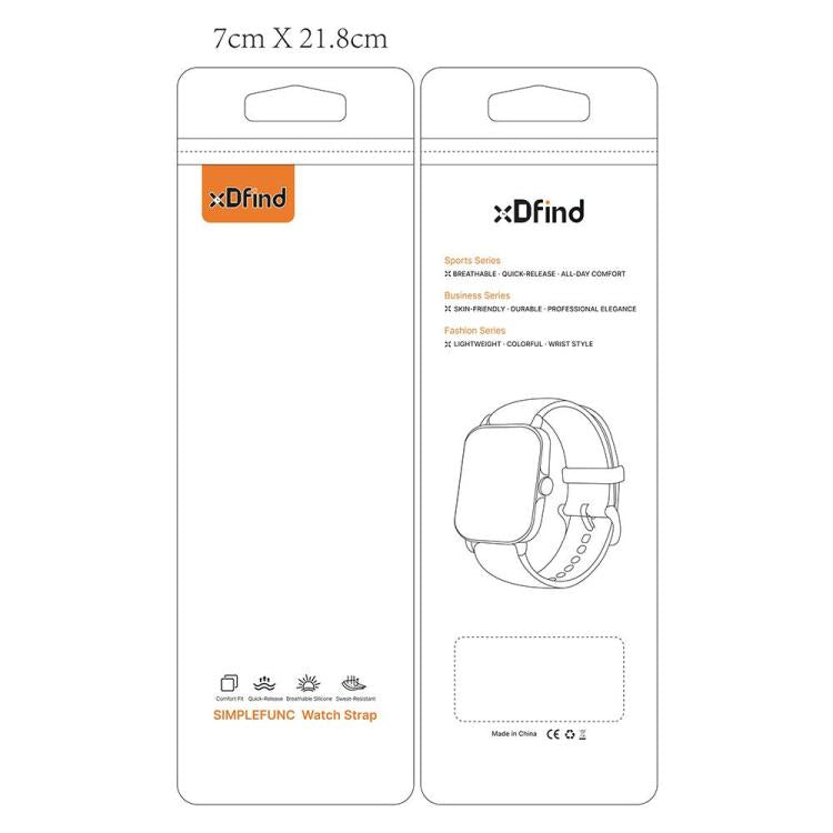 xDfind Contrasting Colors Magnetic Silicone Watch Band
