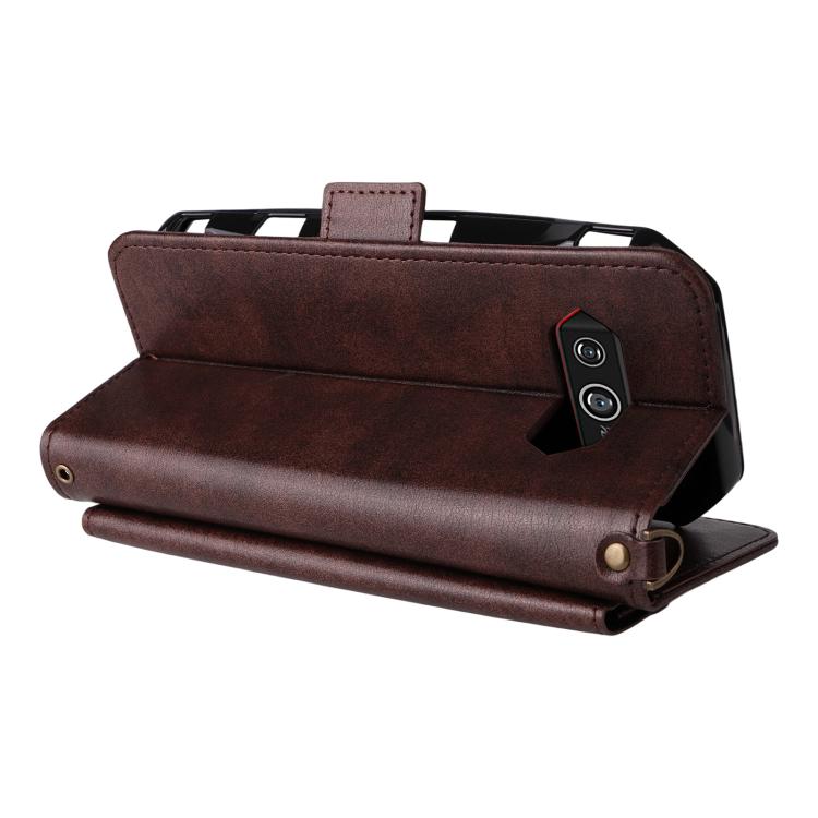 Multi-card Slots Crossbody Cowhide Leather Phone Case