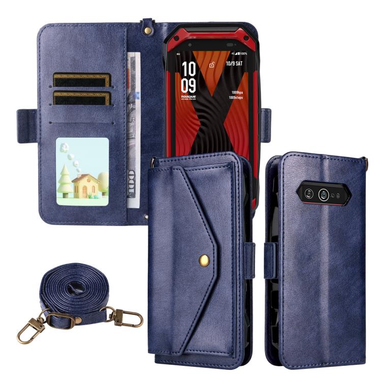 Multi-card Slots Crossbody Cowhide Leather Phone Case