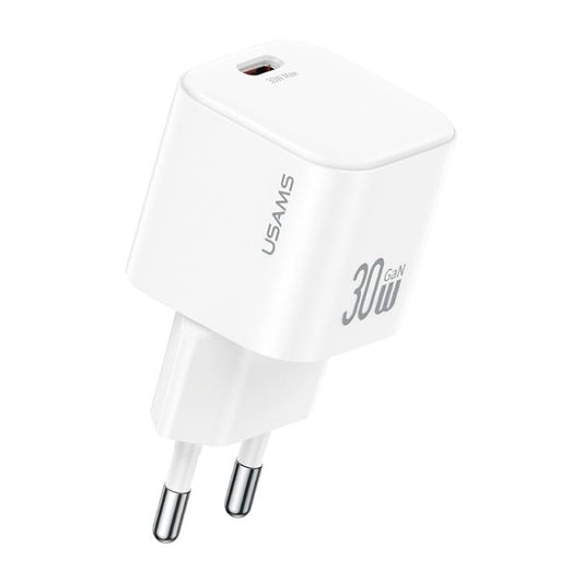 USAMS CC262 30W GaN USB-C / Type-C Port Mini Fast Charger, EU Plug