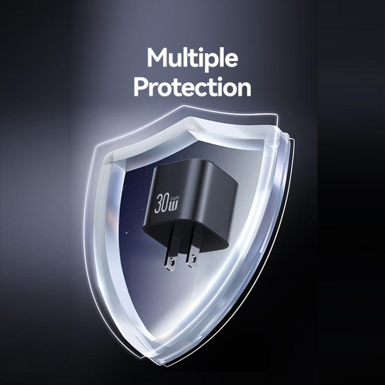 USAMS CC269 30W GaN USB-C / Type-C Port Mini Fast Charger, US Plug