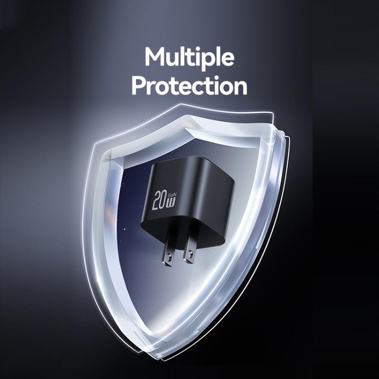 USAMS CC267 20W GaN USB-C / Type-C Port Mini Fast Charger, US Plug