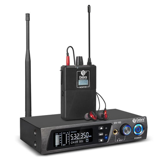 DEBRA ER-102 Professional Stage Wireless Audio Return Monitoring System with One Receiver