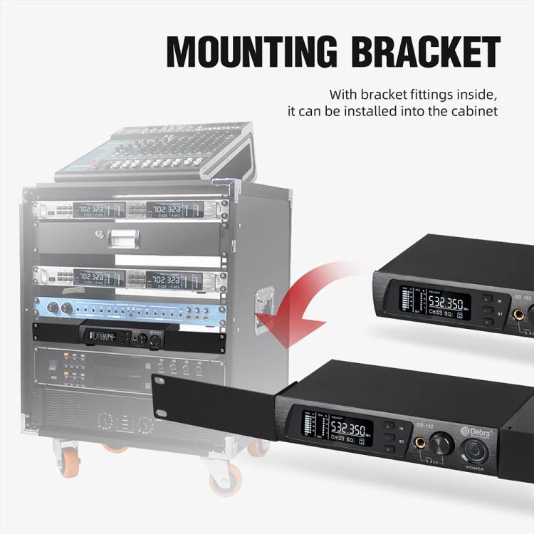 DEBRA ER-102 Professional Stage Wireless Audio Return Monitoring System with One Receiver