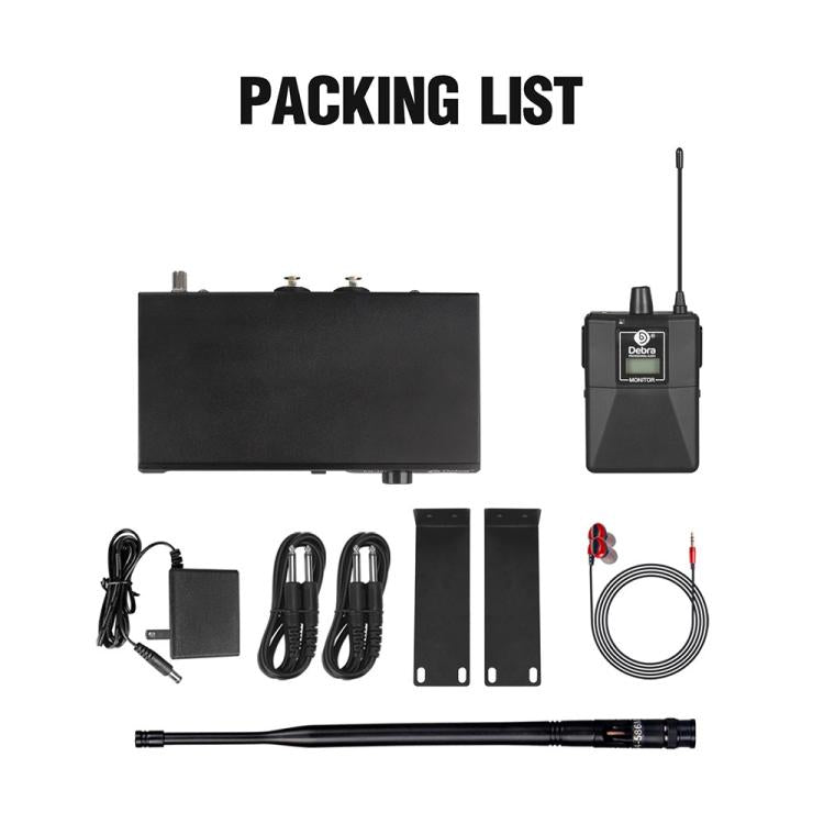 DEBRA ER-102 Professional Stage Wireless Audio Return Monitoring System with One Receiver