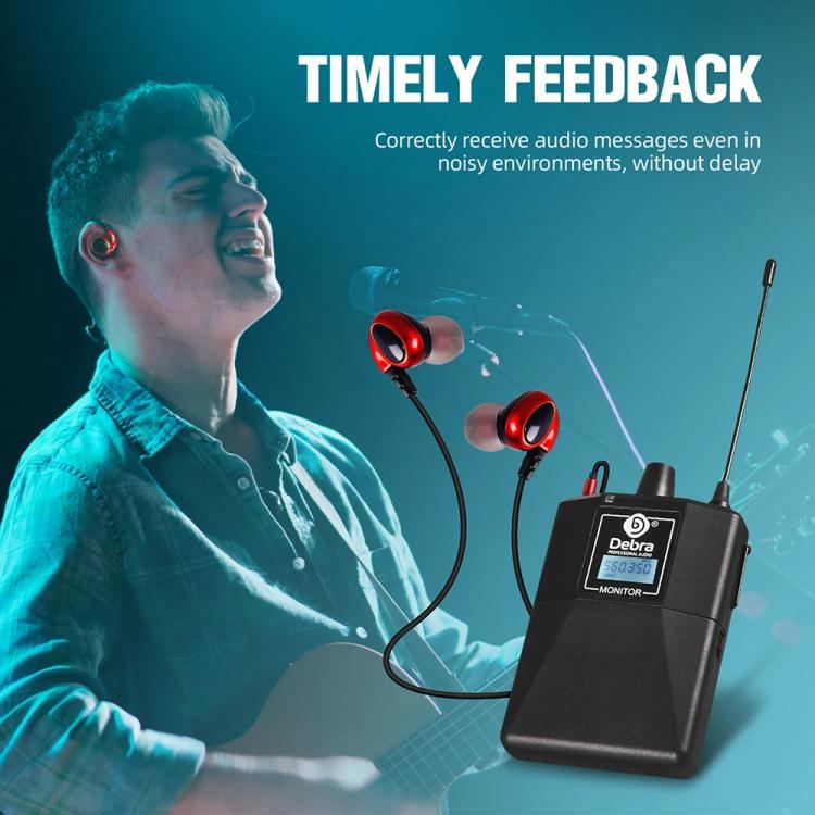 DEBRA ER-102 Professional Stage Wireless Audio Return Monitoring System with One Receiver