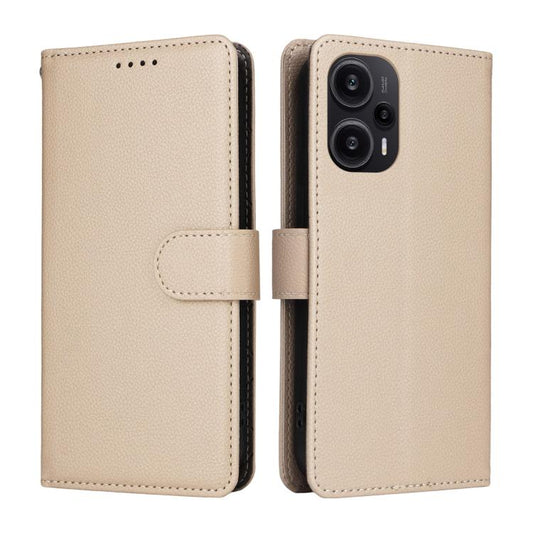 Litchi Texture RFID Blocking 3-Card Wallet Leather Phone Case, For Redmi Note 12 Turbo / Poco F5, For Redmi 12C / 11A / Poco C55, For Redmi 10C / 10 India / 10 Power