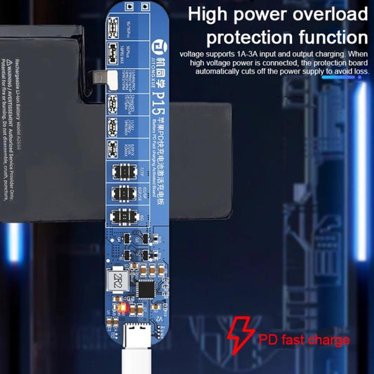 JTX P15 Disassembly-Free Battery Charging Activation Board with PD Charging for iPhone 6-16 Pro Max, JTX P15