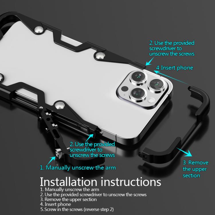 Coque de Téléphone en Métal Creux à Design Gâchette avec Cordon, Pour Samsung Galaxy S26+ 5G, Pour Samsung Galaxy S26 Ultra 5G, Pour Samsung Galaxy S25 FE 5G, Pour Samsung Galaxy S25 Edge 5G, Pour Samsung Galaxy S25+ 5G, Pour Samsung Galaxy S25 Ultra 5G