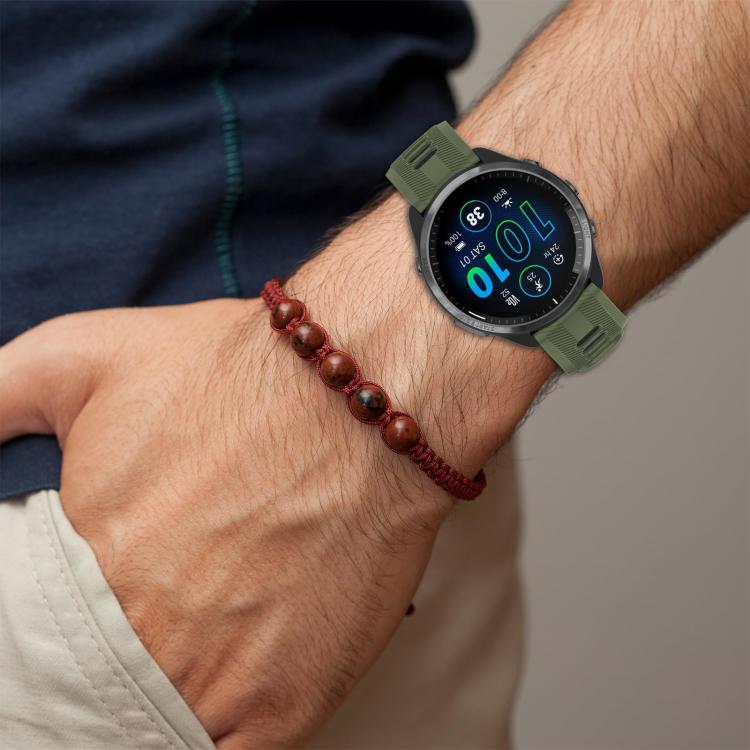 xDfind Two Color Silicone Watch Band, For Garmin Forerunner 965