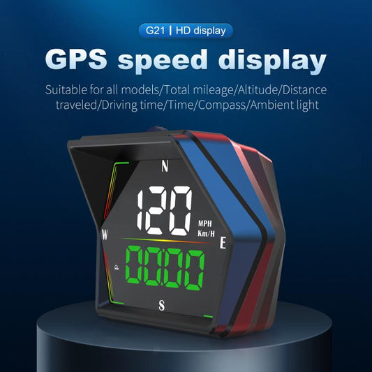 G21 Car HD Display GPS Speedometer Car OBD Meter Display Head-Up Display with Suction Cup Holder
