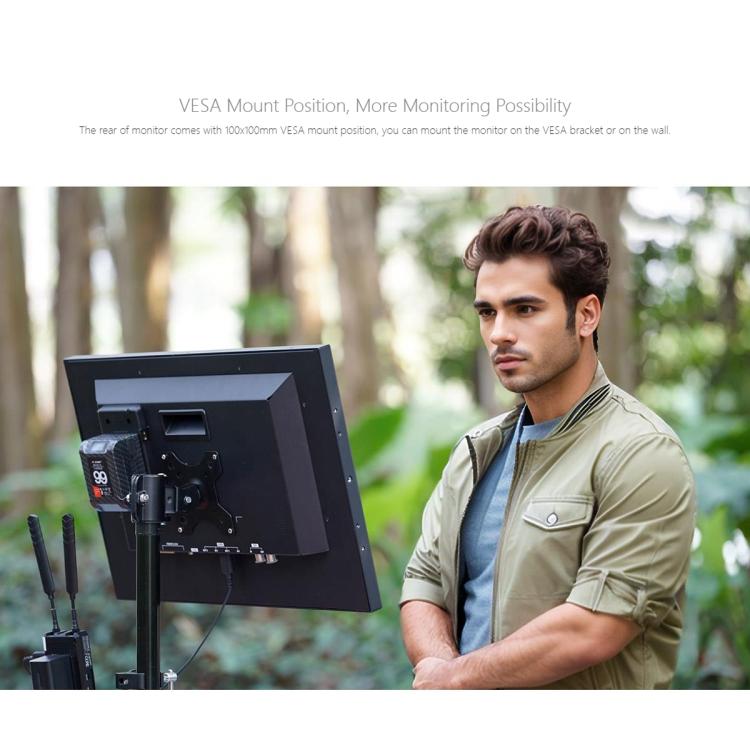 FEELWORLD FVM215-1000 21.5-inch Professional Production Broadcast Monitor High Brightness 1000nit Full HD IPS 4K 60Hz HDMI-compatible 3G-SDI Screen, UK Plug, US Plug, AU Plug, EU Plug
