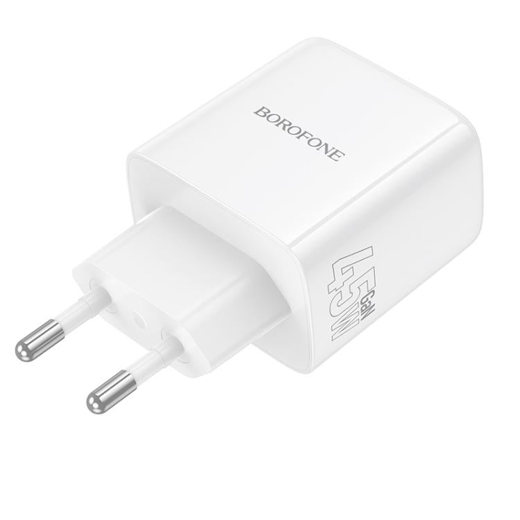Borofone BN30 Fuente PD45W Type-C + QC3.0 USB Charger, EU Plug