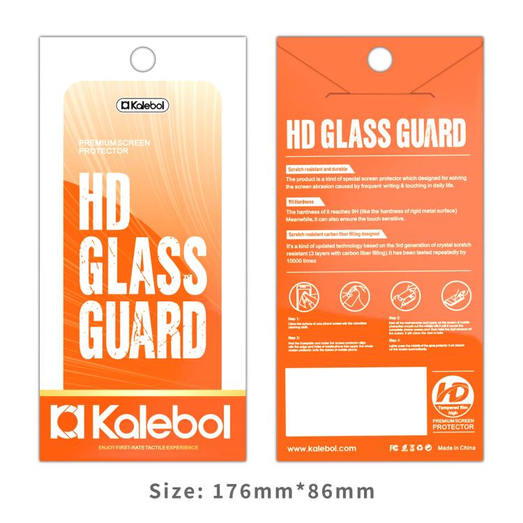 Kalebol 10pcs High-Aluminum Semi-Screen Anti-Fingerprint HD Tempered Glass Film
