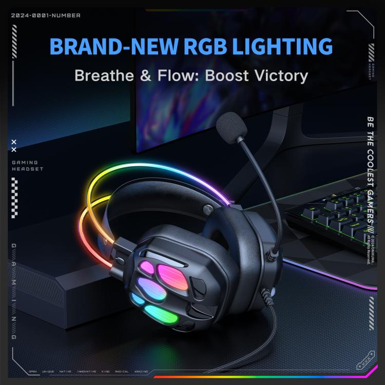 ONIKUMA X89 RGB Wired Earphone with Microphone