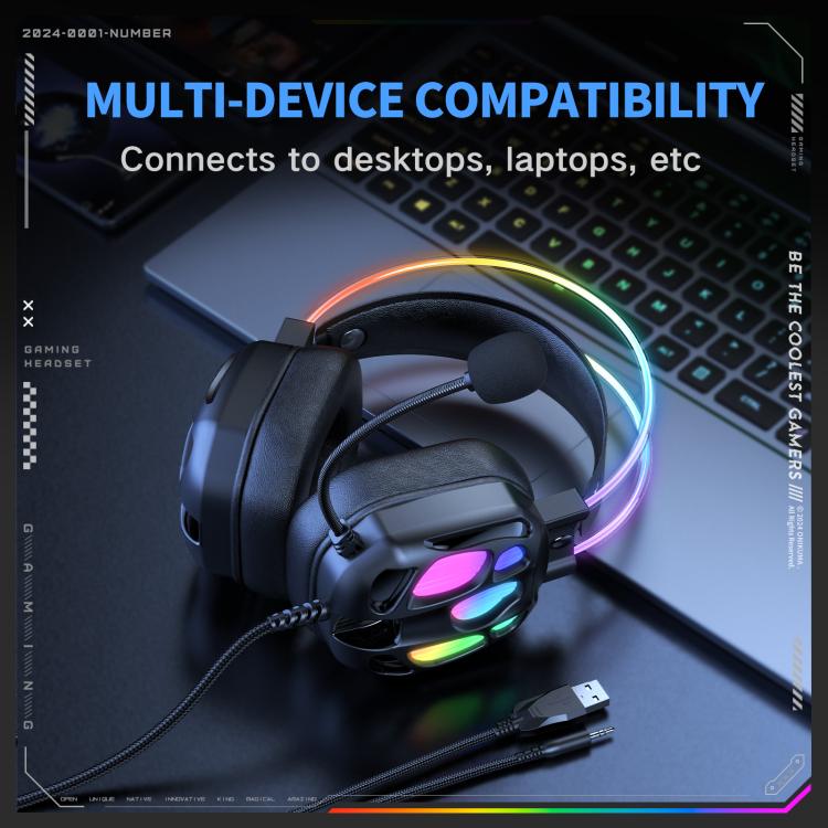 ONIKUMA X89 RGB Wired Earphone with Microphone