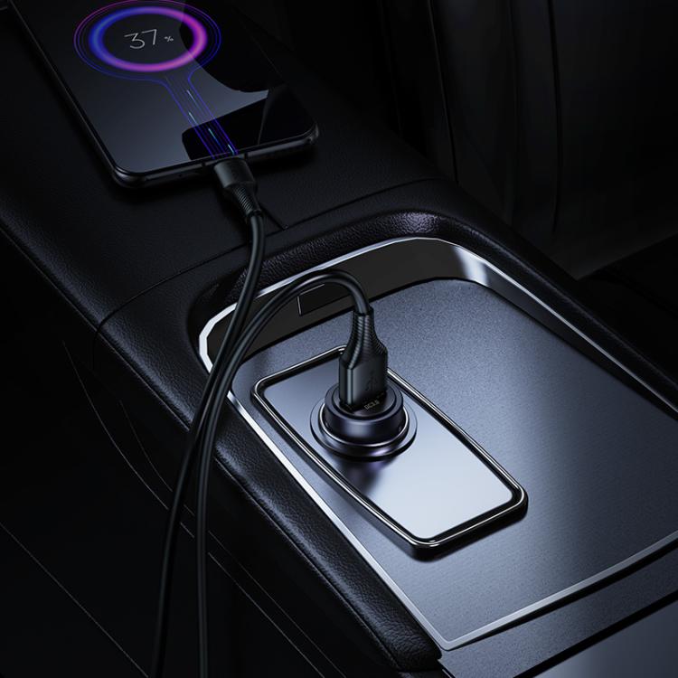hoco Z62 Energy QC3.0 18W USB-A Single Port Car Charger Set with USB to Micro USB Cable