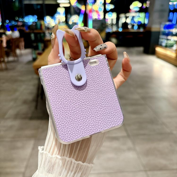 Transparent Frame Jelly PU + PC Phone Case with Ring Holder