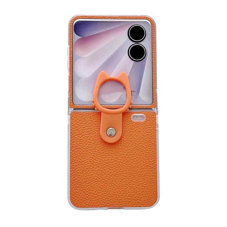 Transparent Frame Jelly PU + PC Phone Case with Ring Holder