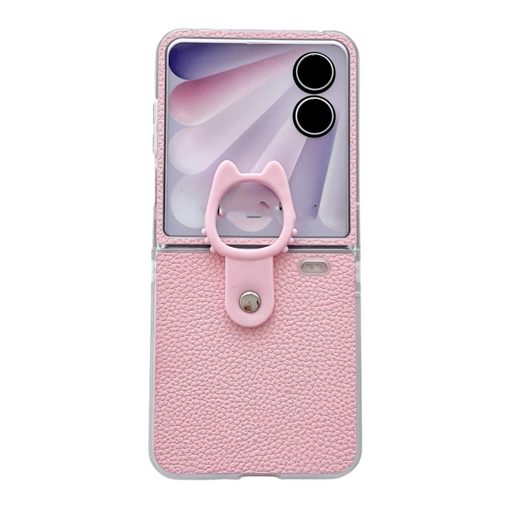Transparent Frame Jelly PU + PC Phone Case with Ring Holder