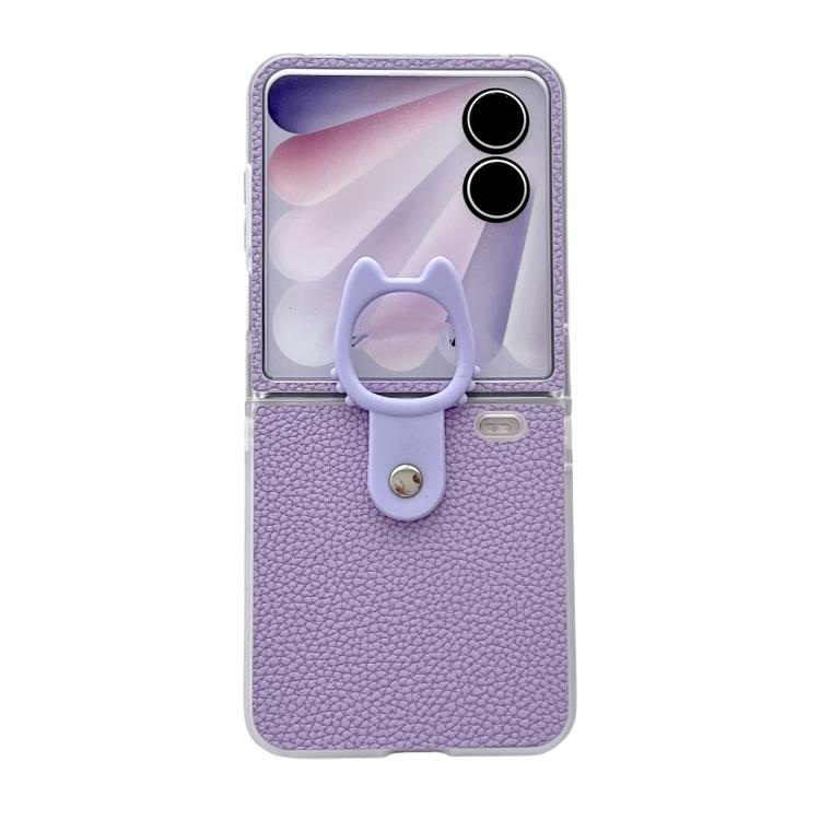 Transparent Frame Jelly PU + PC Phone Case with Ring Holder