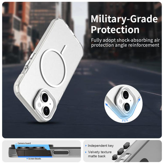 Candy Fine Circle Magsafe PC Hybrid TPU Phone Case, For iPhone 15 Plus, For iPhone 15, For iPhone 14 Plus, For iPhone 13, For iPhone 12, For iPhone 12 Pro Max, For iPhone 12 Pro