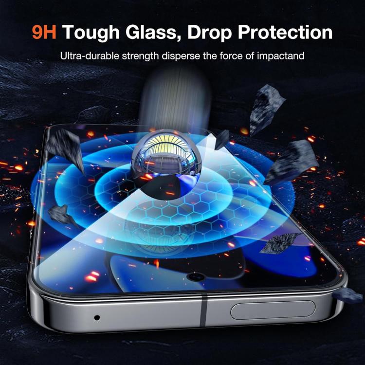 Kalebol High-Aluminum Screen-Printed Full-Coverage Black-Border Privacy Tempered Glass Film