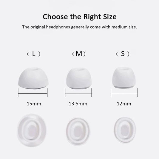 XDcase 4 Pairs Silicone Earplugs with Pressure Relief Holes L / M / S / XS Size